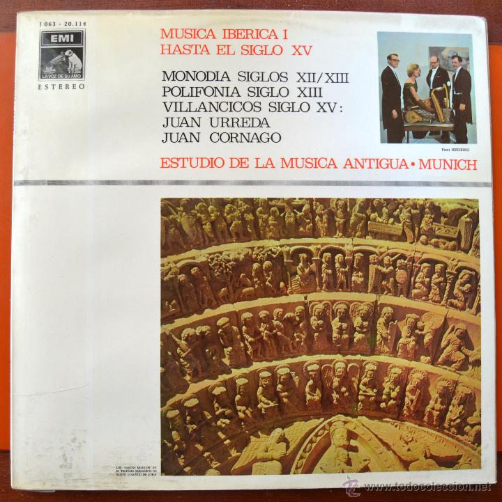 Discos de vinilo: MUSICA IBERICA I - HASTA EL SIGLO XV - MONODIA - POLIFONIA - URREDA - CORNAGO - MUSICA ANTIGUA - EMI