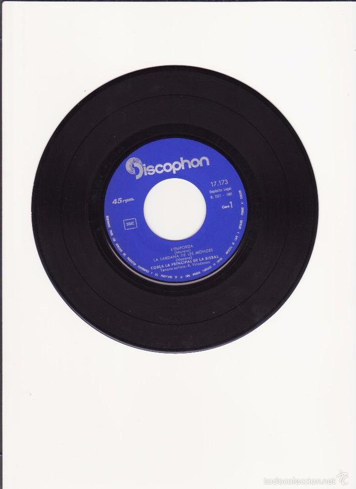 Discos de vinilo: SARDANAS 4 - LA PRINCIPAL DE LA BISBAL - 1961 - Foto 3
