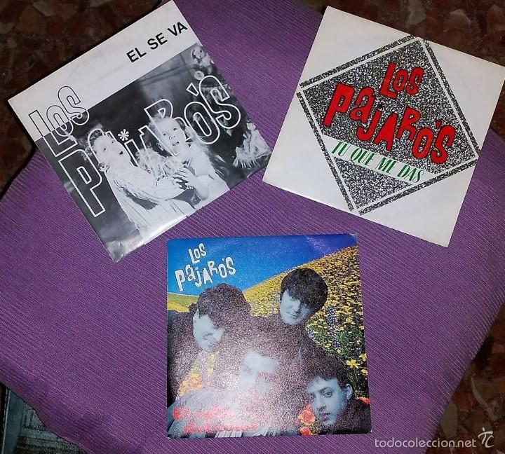 Vinyl-Schallplatten: LOTE 3 SINGLES  LOS PAJAROS