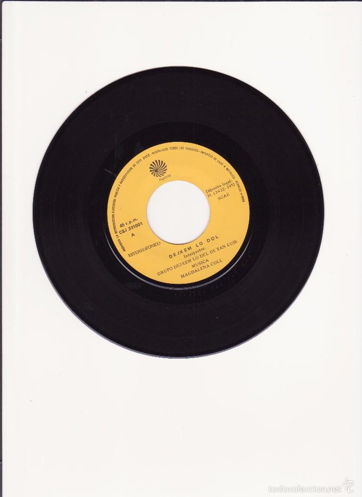 Discos de vinilo: SINGLE VINILO - GRUPO DEIXEM LO DOL - MENORCA - Foto 3