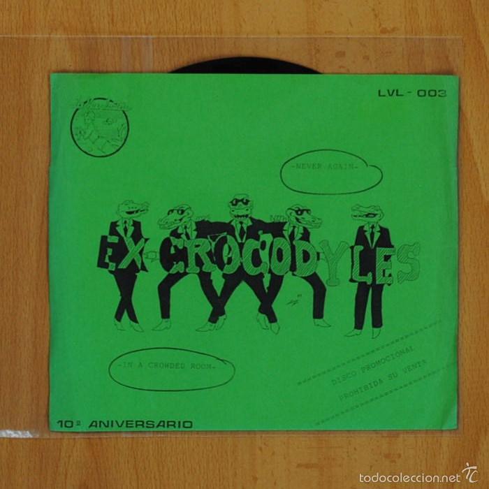 Discos de vinilo: EX CROCODYLES - NEVER AGAIN / IN A CROWDED ROOM - FLEXI SINGLE - Foto 1