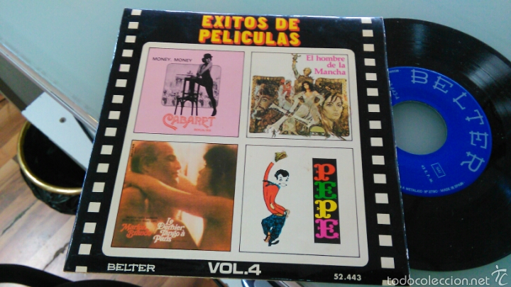 Discos de vinilo: Exitos de peliculas vol. 4 ep - Foto 1