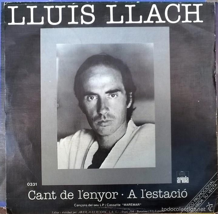 Discos de vinilo: / A l&rsquo;estaci&oacute;. Ariola, Spain 1985 (single promocional) - Foto 2