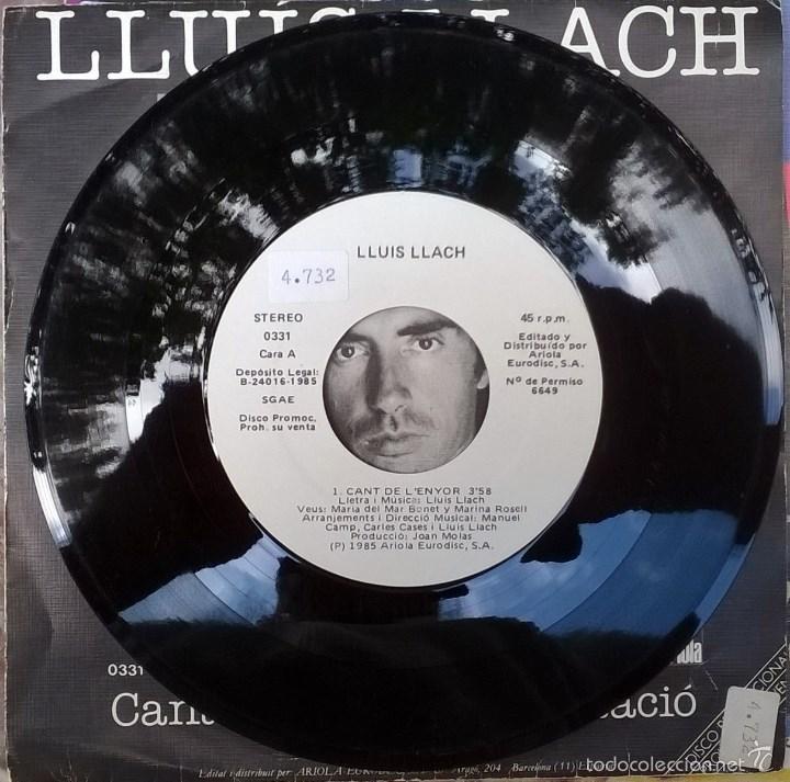 Discos de vinilo: / A l&rsquo;estaci&oacute;. Ariola, Spain 1985 (single promocional) - Foto 3