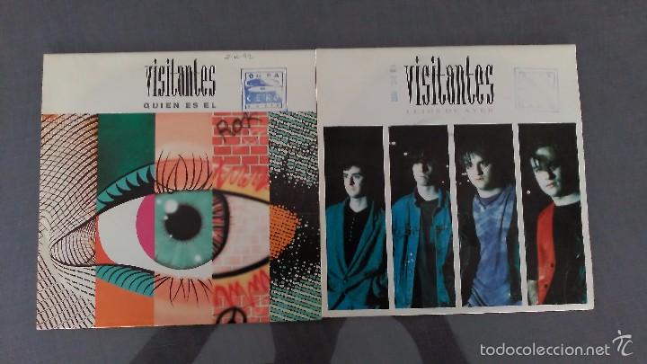 Discos de vinilo: LOTE 2 SINGLES LOS VISITANTES - Foto 1