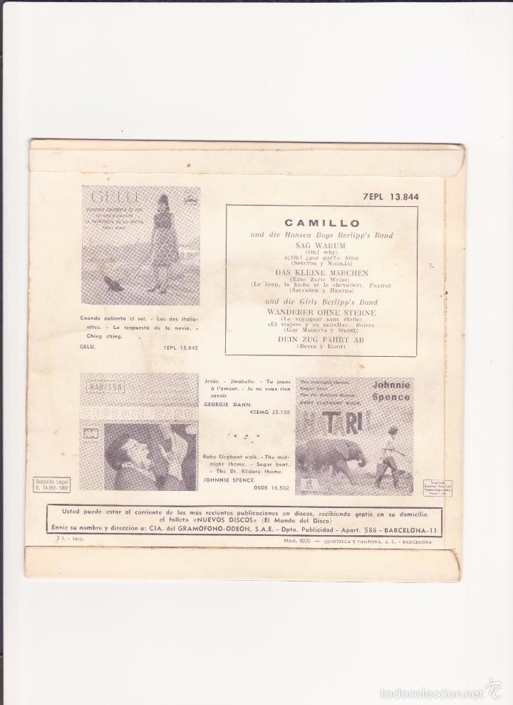 Discos de vinilo: CAMILLO - 1962 - Foto 2