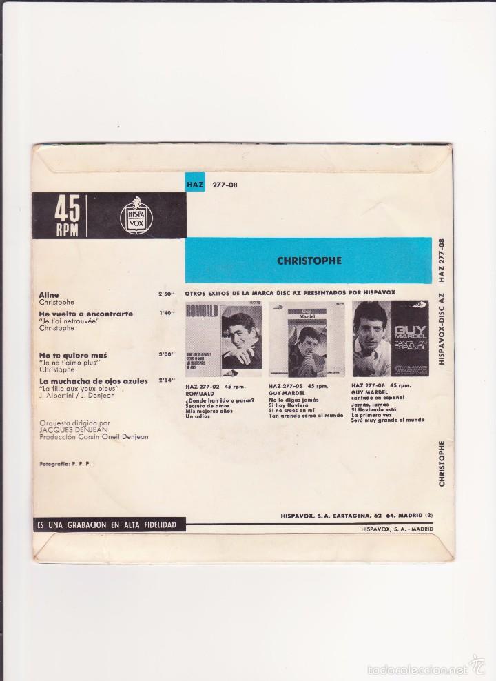 Discos de vinilo: CHRISTOPHE 1965 - Foto 2