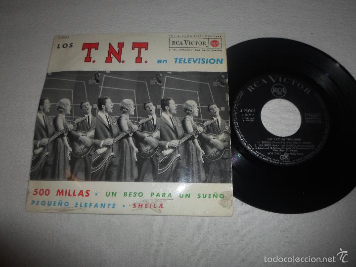 Discos de vinilo: LOS TNT - EN TELEVISI&Oacute;N - 500 MILLAS + 3 - Foto 1