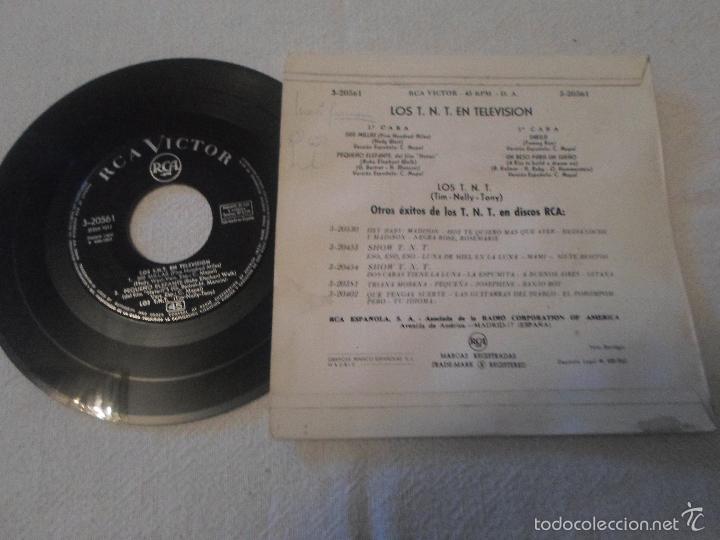 Discos de vinilo: LOS TNT - EN TELEVISI&Oacute;N - 500 MILLAS + 3 - Foto 2