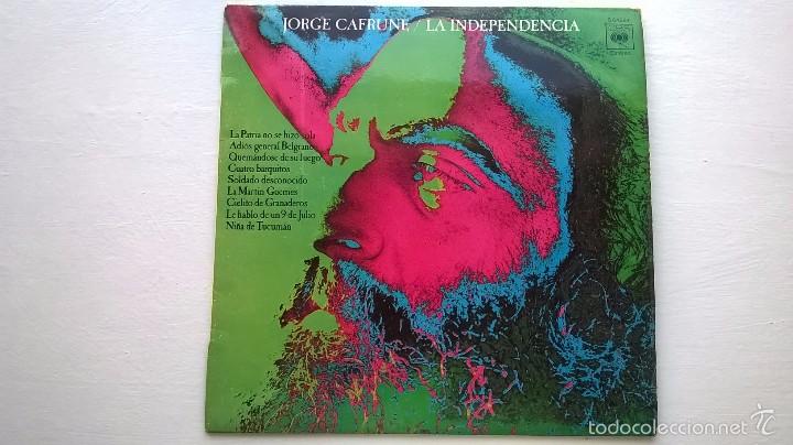 Discos de vinilo: JORGE CAFRUNE - LA INDEPENDENCIA - 1971 - Foto 1