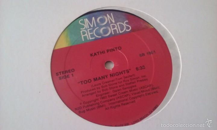 Discos de vinilo: Kathi Pinto - Too Many Nights - 1982 - Foto 1