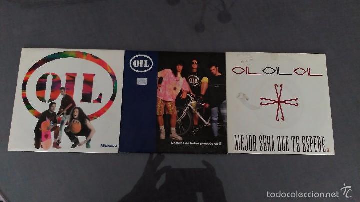 Discos de vinilo: LOTE 3 SINGLES OIL - Foto 1