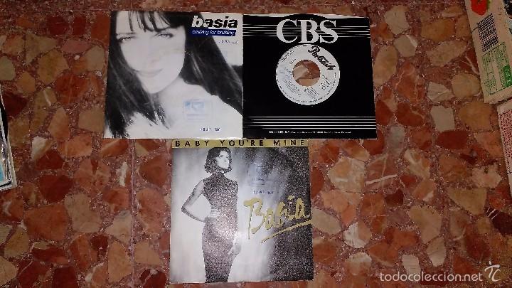 Discos de vinilo: LOTE 2 SINGLES BASIA UNO DE ELLOS PROMO - Foto 1