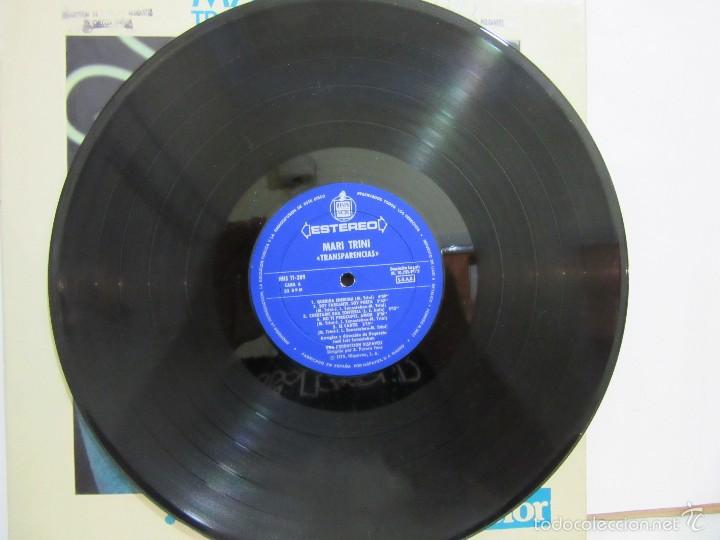 Discos de vinilo: Mari Trini - Transparencias - 1975 - Spain - EX+/VG+ - Foto 4