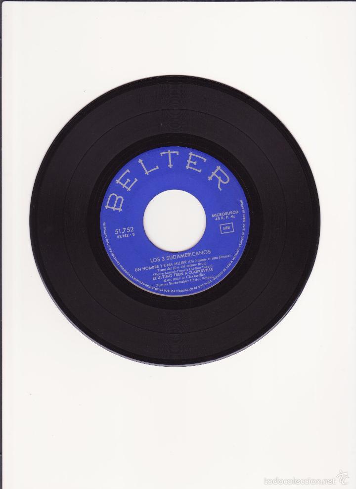Discos de vinilo: SINGLE VINILO - LOS TRES SUDAMERICANOS - 1967 - Foto 2