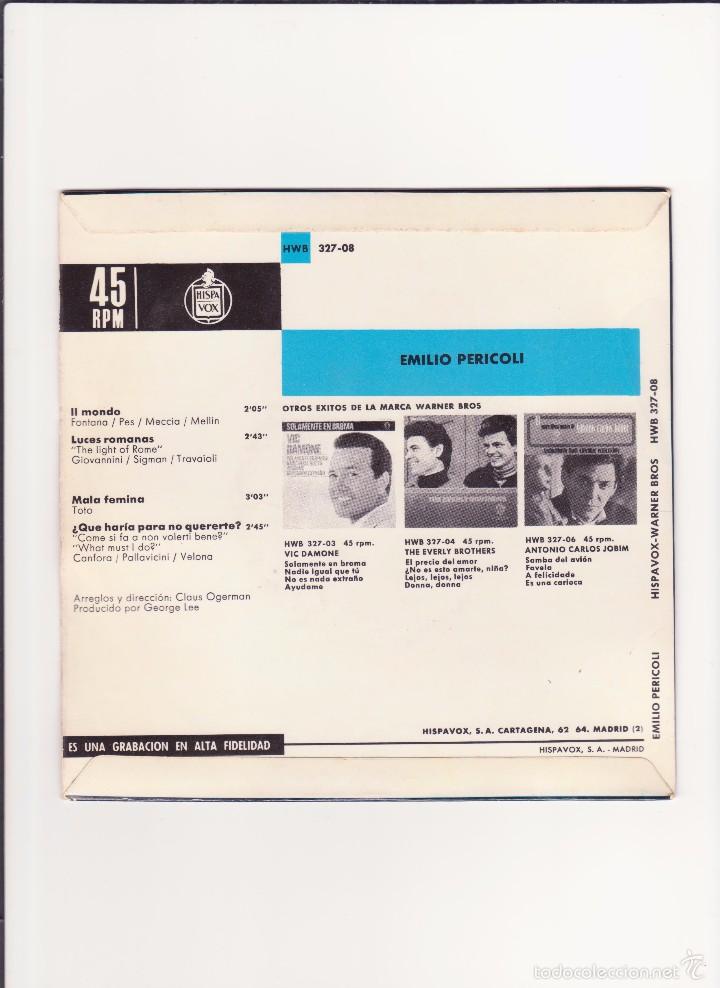 Discos de vinilo: EMILIO PERICOLI -1965 - Foto 2