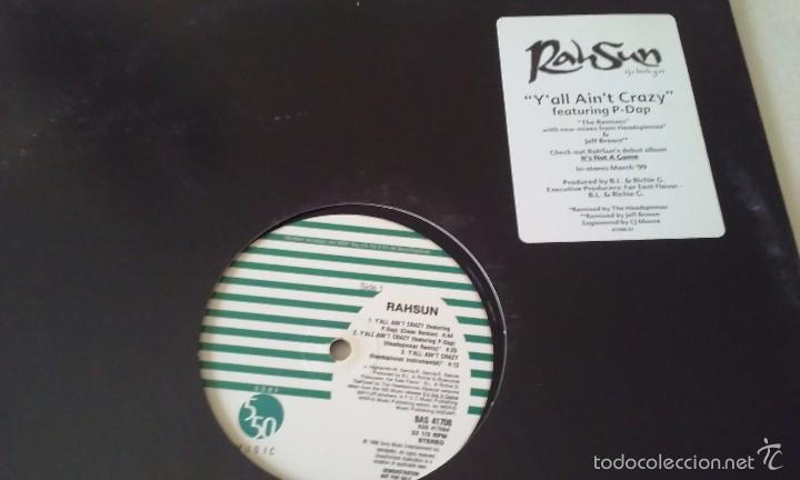 Discos de vinilo: RahSun - Yall Aint Crazy - 1998 - Foto 1