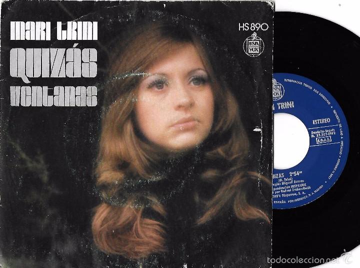 Discos de vinilo: MARI TRINI: QUIZ&Aacute;S / VENTANAS - Foto 1