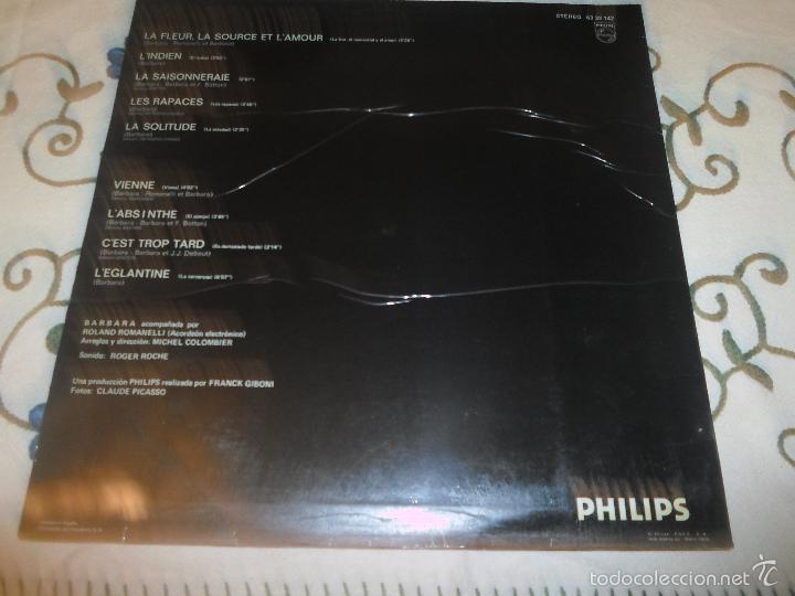 Discos de vinilo: BARBARA - LA FLEUR D&acute;AMOUR LP SPAIN PHILIPS EN 1973 - Foto 3