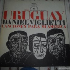 Discos de vinilo: DANIEL VIGLIETTI - URUGUAY CANCIONES PARA MI AMERICA LP 1972 TRIPLE CARPETA. Lote 58598974