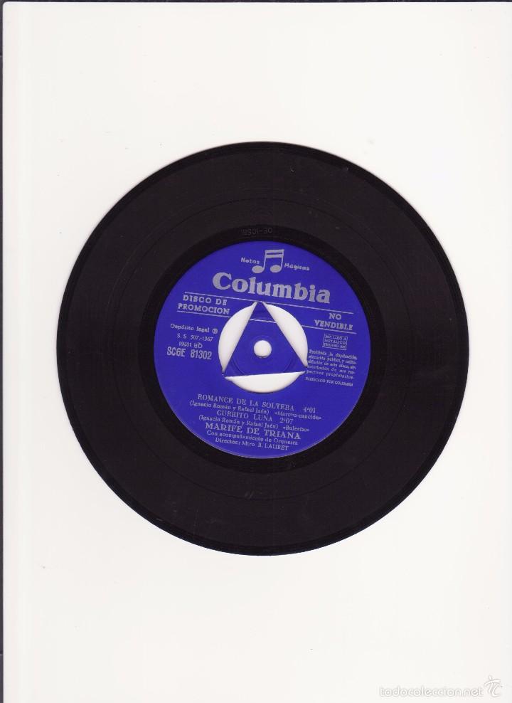 Discos de vinilo: MARIFE DE TRIANA - 1967 - DISCO DE PROMOCION - Foto 3