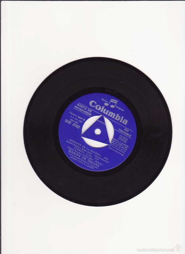 Discos de vinilo: MARIFE DE TRIANA - 1967 - DISCO DE PROMOCION - Foto 4