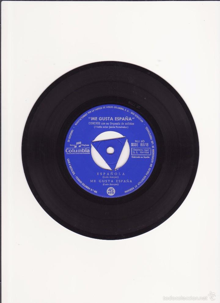 Discos de vinilo: ME GUSTA ESPA&Ntilde;A - 1964 - ORQUESTA CISNEROS - Foto 2