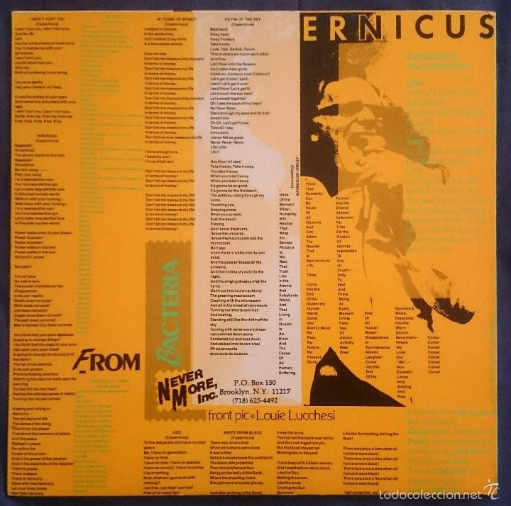Discos de vinilo: Copernicus: From Bacteria, Lp Dead Man&acute;s Curve DMC 017, 1987. M/EX - Foto 2