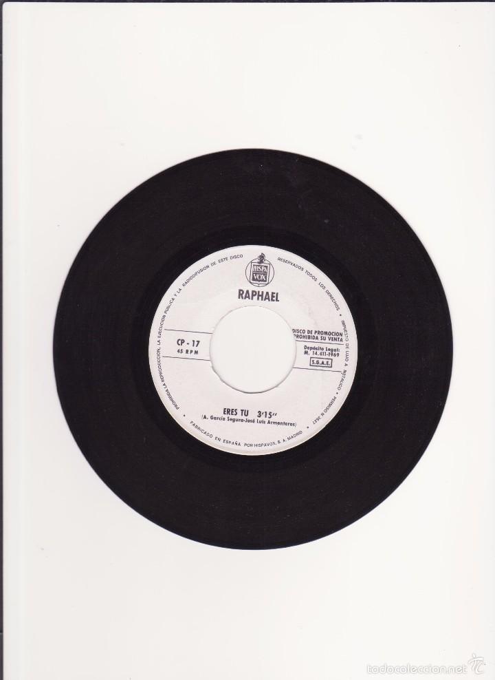 Discos de vinilo: RAPHAEL - 1969 - DISCO DE PROMOCION - Foto 3
