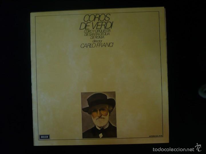 Discos de vinilo: coros de verdi coro y orquesta de santa cecilia de roma lp como nuevo
