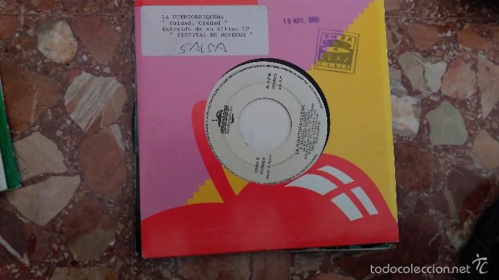 Disques de vinyle: LA PUERTORRIQUE&Ntilde;A * SINGLE VINILO * CIUDAD CIUDAD * PROMOCIONAL * RARE