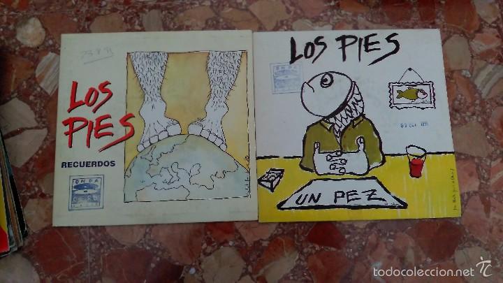 Discos de vinilo: LOTE 2 SINGLES LOS PIES     P - Foto 1