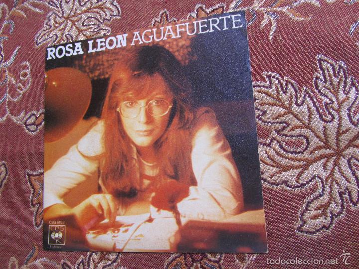 Discos de vinilo: ROSA LEON -SINGLE- TITULO AGUAFUERTE- CON DOS TEMAS-ORIGINAL DEL 78- NUEVO - Foto 1