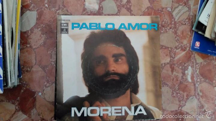 Discos de vinilo: PABLO AMOR - MORENA - SINGLE        P - Foto 1