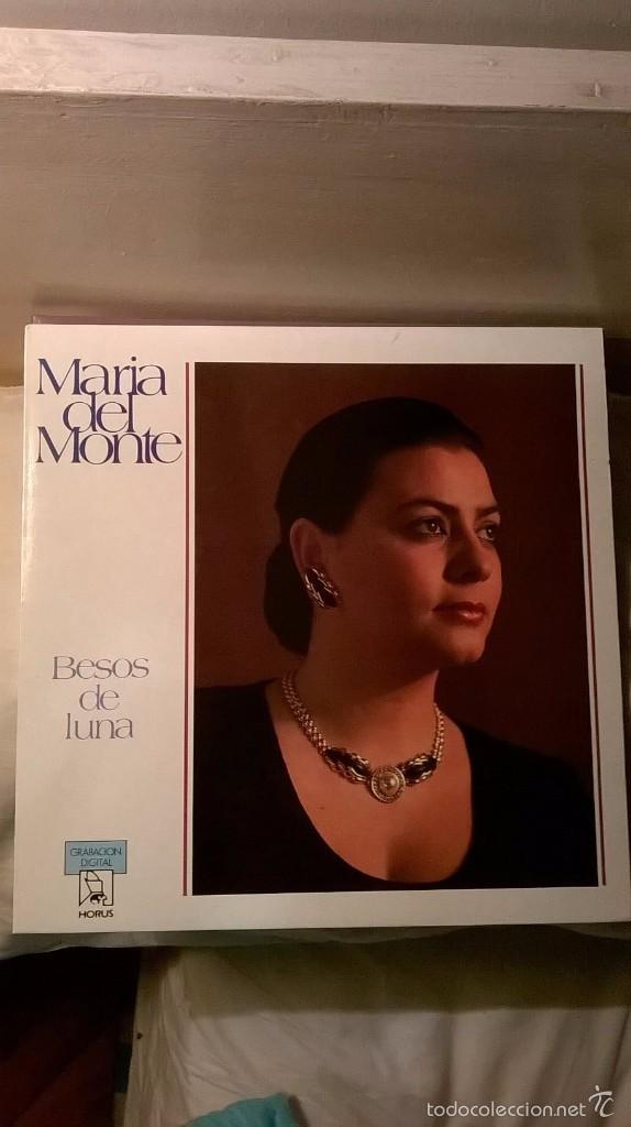 Discos de vinilo: MARIA DEL MONTE - BESOS DE LUNA - 1989 - Foto 1