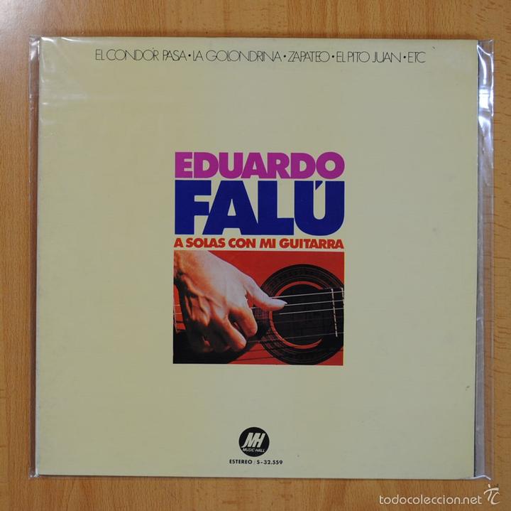 Discos de vinilo: EDUARDO FALU - A SOLAS CON MI GUITARRA - LP - Foto 1