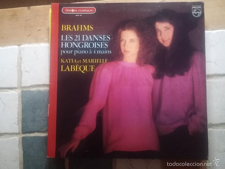 Discos de vinilo: Brahms - Danzas h&uacute;ngaras (Katia/Mariel Labeque) - Foto 1