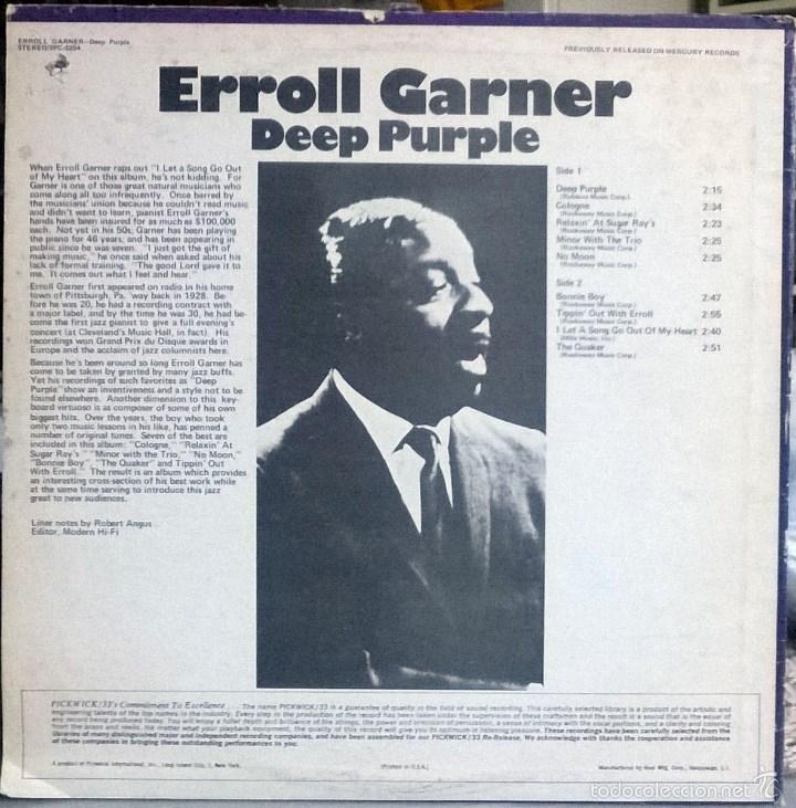 Discos de vinilo: Erroll Garner. Deep Purple. Mercury, USA LP - Foto 2