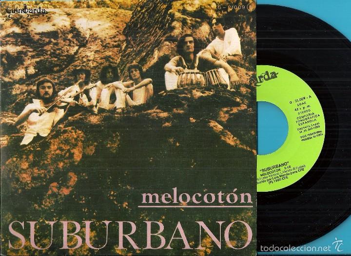 Discos de vinilo: SUBURBANO: MELOCOT&Oacute;N / MARISMAS - Foto 1