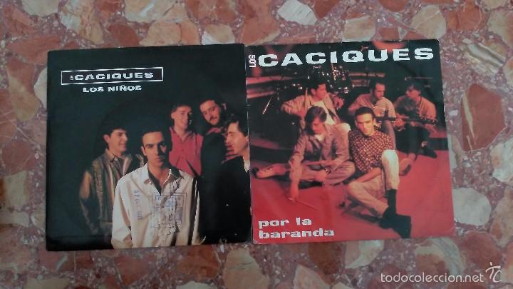 Discos de vinilo: LOTE DE 2 SINGLES DE LOS CACIQUES - Foto 1