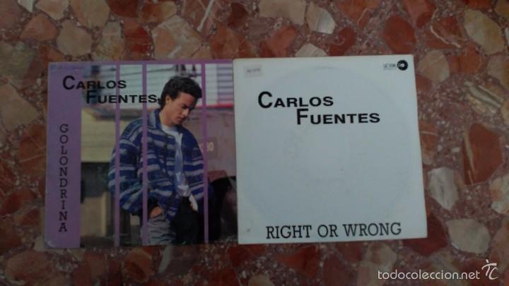 Discos de vinilo: LOTE 2 SINGLES CARLOS FUENTES