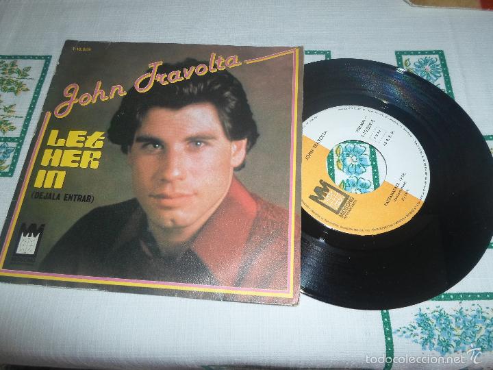 Discos de vinilo: JOHN TRAVOLTA LET HER IN - Foto 1