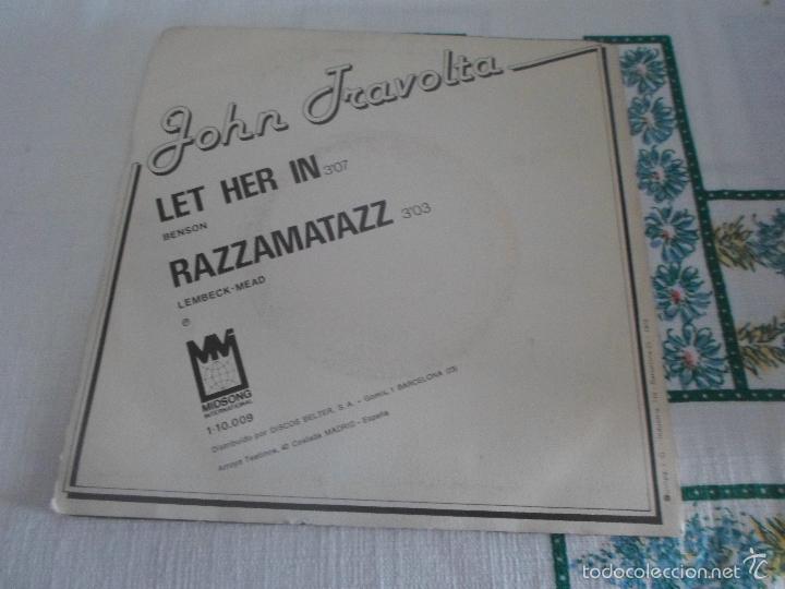 Discos de vinilo: JOHN TRAVOLTA LET HER IN - Foto 2