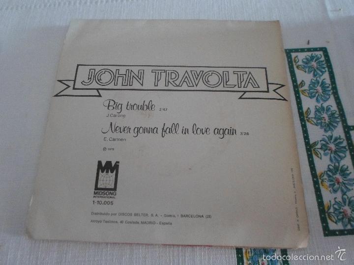 Discos de vinilo: JOHN TRAVOLTA BIG TROUBLE - Foto 2