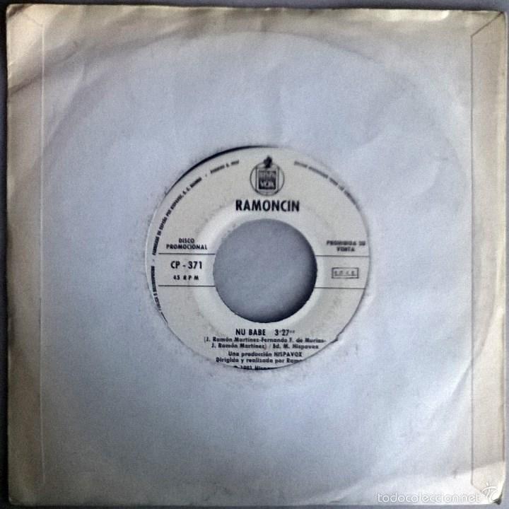 Discos de vinilo: Ramonc&iacute;n. Nu Babe (A y B). Hispavox, Spain 1981 (single promocional) - Foto 2