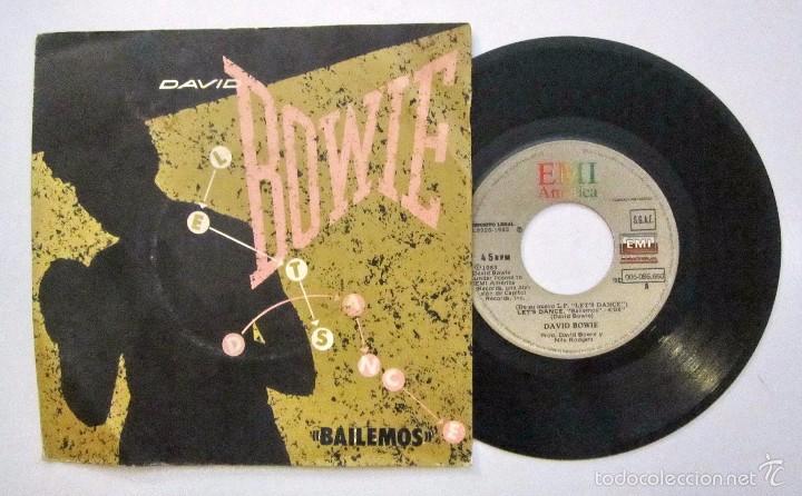 Discos de vinilo: (43) VINILO EP single DAVID BOWIE LETS DANCE - Foto 1