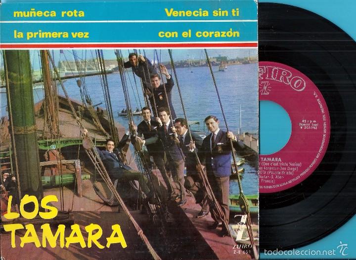 Discos de vinilo: TAMARA, LOS: VENECIA SIN T&Iacute; / MU&Ntilde;ECA ROTA / CON EL CORAZ&Oacute;N / LA PRIMERA VEZ - Foto 1