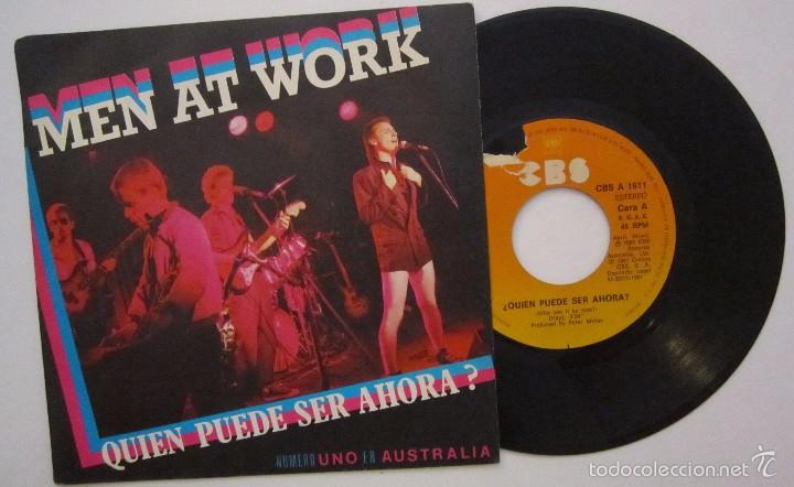 Discos de vinilo: (68) VINILO EP SINGLE MEN AT WORK WHO CAN IT BE NOW? - Foto 1