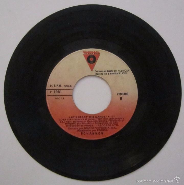Discos de vinilo: (139)VINILO SINGLE BOHANNON LET&acute;S STARTDANCE AGAIN &iexcl;&iexcl;OFERTA SIN FUNDA!! - Foto 1