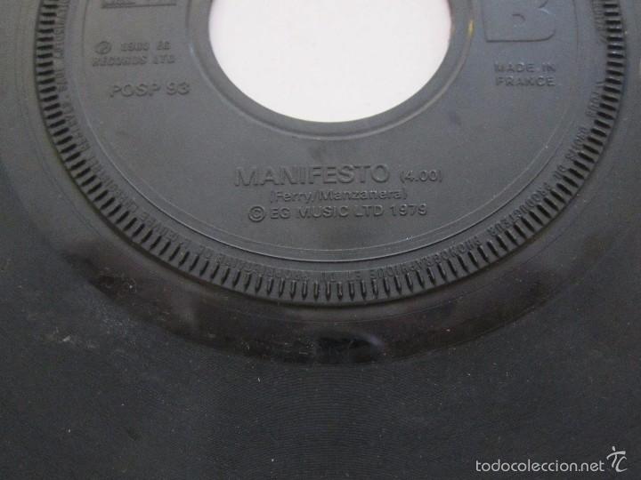 Discos de vinilo: (141) VINILO SINGLE ROXY MUSIC MANIFESTO - Foto 3